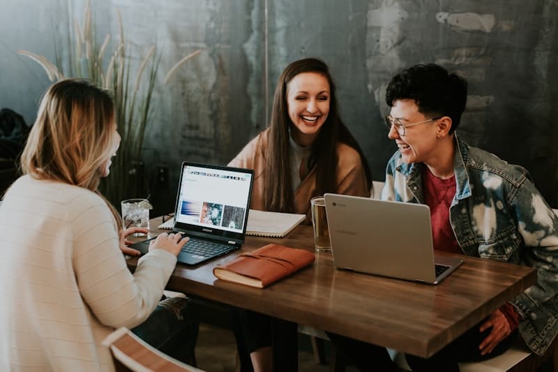 Freelancer collaborating